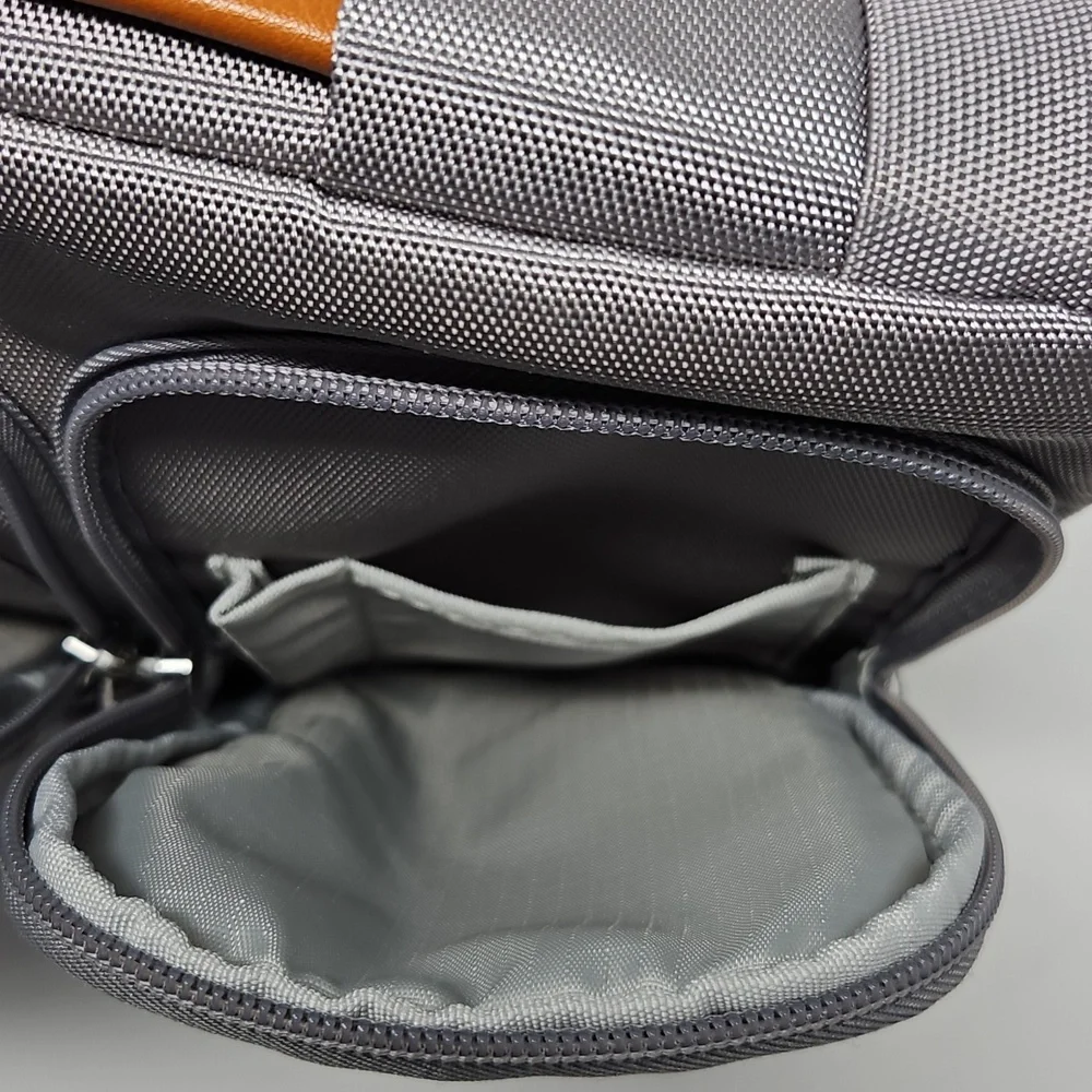 Tomtoc Gray Zipper Computer Ipad Tablet Bag Case Handle Unisex